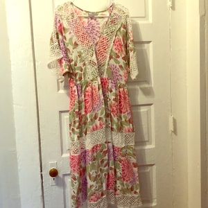 ASOS flowery midi dress